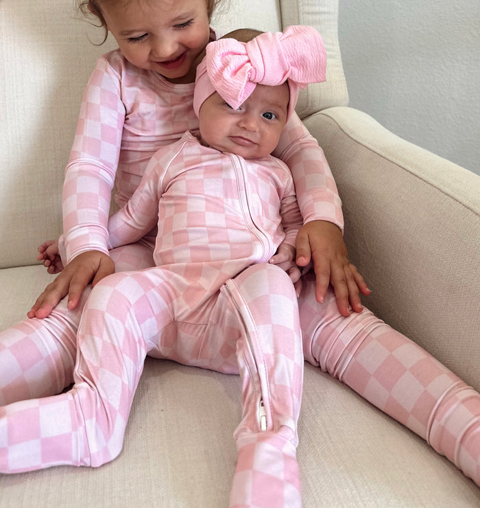 Pink Checkered | Onesie