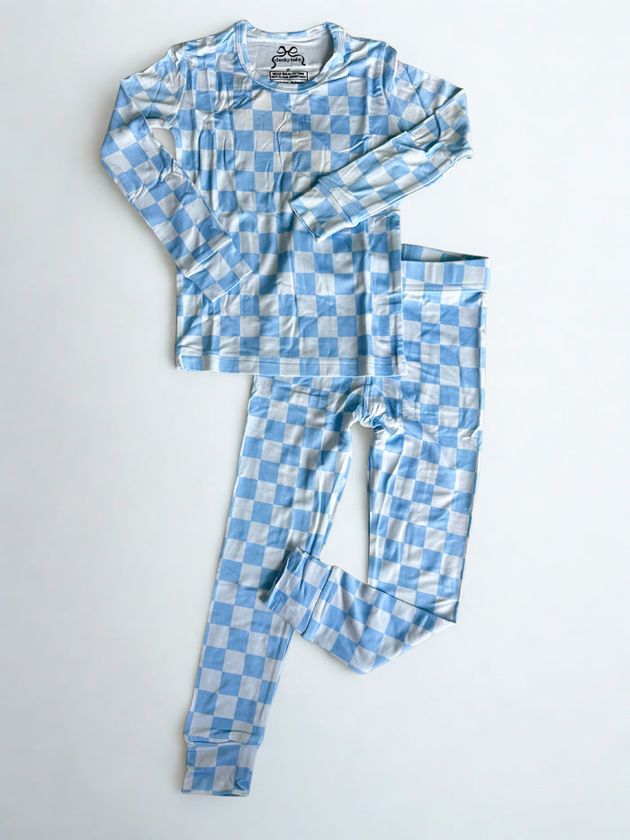 Blue Checkered | Two Piece